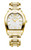 Aigner Watch, luxury gold-tone wristwatch with a textured white dial, Roman numerals, and date display.