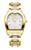 Aigner Watch, luxury gold-tone wristwatch with a textured white dial, Roman numerals, and date display.