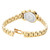 AIGNER Aigner Watch [AGW.258005], gold-toned wristwatch with a matching metal bracelet and a stainless steel case back.