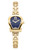 AIGNER Aigner Watch [AGW.258004], gold-tone wristwatch with a blue dial and unique horsebit-inspired case design.