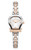 AIGNER Aigner Watch [AGW.258002], two-tone silver and rose gold wristwatch with a unique horseshoe-shaped dial and minimalist design.