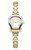 AIGNER Aigner Watch [AGW.258001], two-tone silver and gold wristwatch with a unique teardrop-shaped dial and minimalist design.