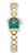 Aigner Watch, luxury wristwatch with a green dial and gold accents on a two-tone silver and gold bracelet.