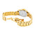 AIGNER Aigner Watch [AGW.250006], luxury gold-tone wristwatch with a metal link bracelet and a silver dial back cover.