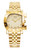 Aigner Watch, Gold-tone luxury wristwatch with a hexagon textured dial, diamond hour markers, and a distinctive bezel engraved with the brand name 'Aigner'.