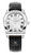 AIGNER Aigner Watch [AGW.244001], a stylish silver luxury watch with a black leather strap and Roman numeral hour markers.