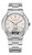 AIGNER Aigner Watch [AGW.241006], stainless steel watch with a silver band and round face, orange markers and hands, date display at the 6 o'clock position.
