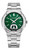 AIGNER Aigner Watch [AGW.241005], stainless steel wristwatch with a green textured dial, date display, and luminous hands.