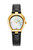 AIGNER Aigner Watch [AGW.238001], luxurious gold-tone watch with a black leather strap and a mother-of-pearl dial with gold accents.