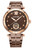 Aigner Watch, Aigner Watch AGW.235005 with brown dial, rose gold accents, and stainless steel band.