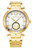 AIGNER Aigner Watch [AGW.235003], gold-plated luxury wristwatch with a white dial, Roman numeral XII, gold-tone dot hour markers, and a prominent logo at the 6 o'clock position.