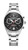 Roamer Watch, stainless steel chronograph wristwatch with black dial, tachymeter scale, date display, and silver metal bracelet.