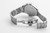 ROAMER WATCH, stylish silver stainless steel wristwatch with a metal bracelet and chronograph features.