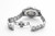 Roamer Watch, stainless steel men's wristwatch with transparent back showing the mechanical movement and deployment clasp.