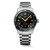 LONGINES Avigation Spirit Zulu Time [L3.812.4.60.6], stainless steel watch with black dial, gold-tone accents, and two-tone blue and black rotating bezel.