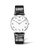 LONGINES Elegance La Grande Classique [L4.766.4.13.2], a sophisticated wristwatch with a white dial, black Arabic numeral hour markers, a minimalist design, and a black leather strap.