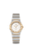 OMEGA Constellation 28mm watch, elegant two-tone design with diamond accents on bezel and dial, stainless steel and gold bracelet