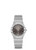 OMEGA Constellation Quartz 28mm, silver watch with a round dark dial and a stainless steel bracelet.