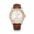 Breitling Navitimer Automatic 38 [U17325211G1P2], a luxury men's wristwatch with a white dial, gold bezel, chronograph features, and brown leather strap.