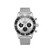BREITLING Superocean Heritage B01 Chronograph 44 [AB0162121G1A1], a luxury men's wristwatch with a stainless steel mesh strap, black and silver dial, chronograph features, and a rotating bezel.