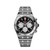 BREITLING Chronomat B01 42 [AB0134101B1A1], a luxury stainless steel men's chronograph watch with a black dial, three sub-dials, and a tachymeter bezel.