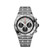 Breitling Chronomat B01 42, stainless steel wristwatch with silver dial, black sub-dials, and chronograph features.