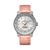 BREITLING Navitimer Automatic 35 [A17395211A1P3], luxury wristwatch with a pink leather strap and a silver dial featuring chronograph and navigation functions