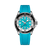 Breitling Superocean Automatic 44 [A17376211L2S2], a wristwatch with a bright blue dial, luminous hands and markers, stainless steel case, and a matching blue strap.