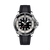 BREITLING Superocean Automatic 44 [A17376211B1S1], a luxury men's diving watch with a black dial, luminous hands and markers, and a rotating bezel, featuring a black rubber strap.