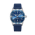BREITLING S. Heritage B20 Automatic 46 [AB2020161C1S1], a luxury wristwatch with a blue dial, automatic movement, and a matching blue textured strap.