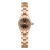 CERRUTI 1881 WATCH [CIWLG0087003], Elegant rose gold-tone wristwatch with a round dial and crystal bead markers.
