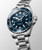 LONGINES Longines HydroConquest [L3.788.4.96.6], stainless steel dive watch with blue dial, unidirectional rotating bezel, date display, and water resistance up to 300 meters.