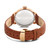 CERRUTI 1881 WATCH [CIWGB0008002], back view of the wristwatch showing the rose gold-tone case, leather strap, and engraved case back with brand details.