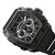 CERRUTI 1881 WATCH, a black rectangular men's wristwatch with multiple chronograph dials and a robust design