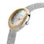 CERRUTI 1881 WATCH, luxurious women's wristwatch with a mother-of-pearl dial, gold bezel, and crystal embellishments, featuring a stainless steel mesh strap.