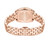 CERRUTI 1881 WATCH [CIWLG0052002], rose gold men's wristwatch with stainless steel and sapphire coated case back, featuring a link bracelet design.