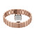 CERRUTI 1881 WATCH [CIWLG0072802], rose gold-tone stainless steel watch with a rectangular face and a linked bracelet band.