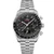 OMEGA Speedmaster Moonphase 43 mm, a luxury stainless steel wristwatch with a black dial, multiple sub-dials, and a tachymetre scale around the bezel.