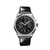 Breitling Premier B01 Chronograph 42, a luxury wristwatch with a black dial, silver-tone hands, subdials, and a black leather strap.