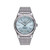 Breitling Chronomat Automatic 36 watch, silver stainless steel case and bracelet with diamond-set bezel and light blue dial featuring diamond hour markers