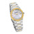 SAINT HONORE HAUSSMAN 32MM watch, stainless steel and gold-tone bracelet with mother-of-pearl dial and diamond hour markers.