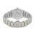 SAINT HONORE HAUSSMAN 32MM watch, silver stainless steel bracelet with gold accents, round case back with engraving, model NH752126 4AFDT, French made