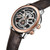 SAINT HONORE ORSAY [OR867040 8LGIN] luxury watch with skeleton dial, rose gold bezel, black and silver detailing, and brown leather strap.