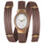 CHARRIOL TWIST WATCH, elegant women's wristwatch with a rose gold oval case and a distinctive twisted cable bracelet design.
