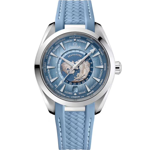 Seamaster Aqua Terra 150M co-axial Master Chronometer GMT Worldtimer 43 mm [22012432203002]