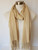 Plain Tasselled Scarf - Beige