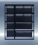 Moduspace, Moducase SIXTH1604 display wall combination, Display cabinet, Dust proof, Modular display