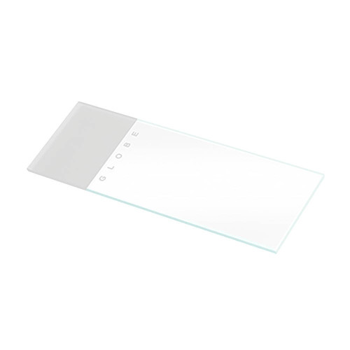 Microscope Slides, Glass, 25 x 75mm, 90° Ground Edges, Green Frosted, 72/Box, 20 Boxes/Case (10 Gross)-GLB 1304G