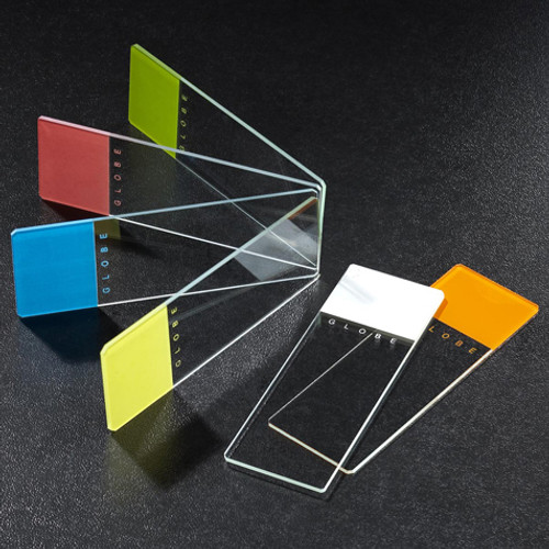 Microscope Slides, Glass, 25 x 75mm, Frosted, Color-GLB 1334B