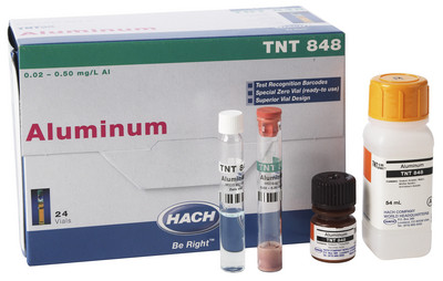 ALUMINUM, TNT+, 0.02-0.5MG/L, PK/25-HACH TNT848